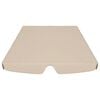 vidaXL Vaihtokatos puutarhakeinuun beige 150/130x105/70 cm