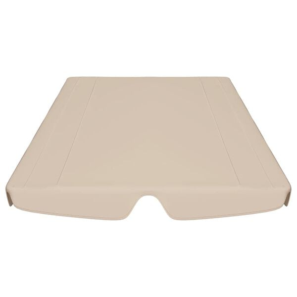 vidaXL Vaihtokatos puutarhakeinuun beige 150/130x105/70 cm