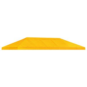 vidaXL Gazebo-suojakansi 6 x 3 m Keltainen Polyesteri 190