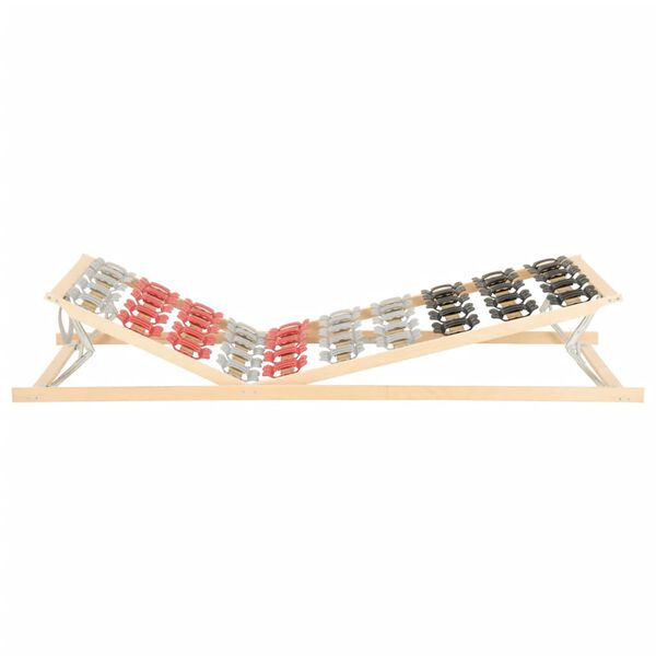 vidaXL Sängynrunko 12 säleellä säädettävät päädyt 120x200 cm