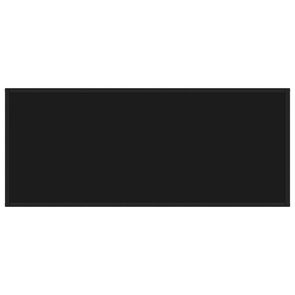 vidaXL Sohvap&ouml;yt&auml; musta mustalla lasilla 120x50x35 cm