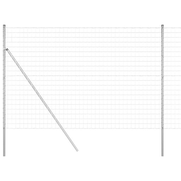 vidaXL Euroaita Hopea 1.6 x 10 m Kuumasinkitty rauta