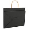 vidaXL Paperikassit 250 kpl kahvoilla musta 32x22x24 cm