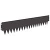 vidaXL Nurmireunus 20 pcs 103 x 20 cm metalli Musta