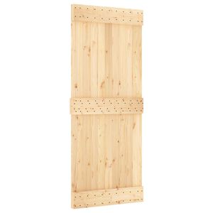 vidaXL Liukuovi NARVIK Luonnollinen ja musta 85 x 210 cm (152,5 cm)