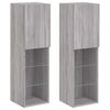 vidaXL TV-kaapit LED-valoilla 2 kpl harmaa Sonoma 30,5x30x102 cm