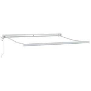 vidaXL Aurinkovarjon runko Valkoinen 300 x 250 cm Alumiini