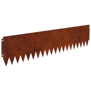 vidaXL Nurmireunus 10 kpl 103 x 25 cm Ter&auml;s Ruosteinen