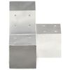 vidaXL Tolppaliittimet 4 kpl Y-muoto galvanoitu metalli 101x101 mm