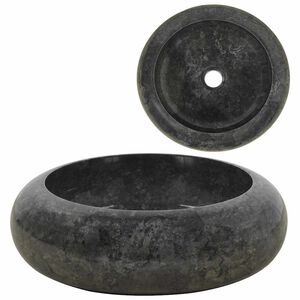 vidaXL Pesuallas marmori 40x12 cm musta