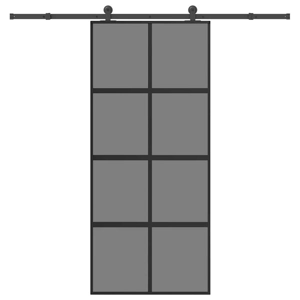 vidaXL liukuovi laitteistosarjalla 90x205cm karkaistua lasia alumiinia