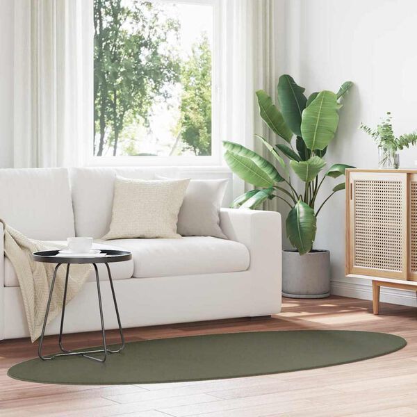 vidaXL Matto HUARTE Mets&auml;nvihre&auml; 170 x 120 cm 100% polyesteri