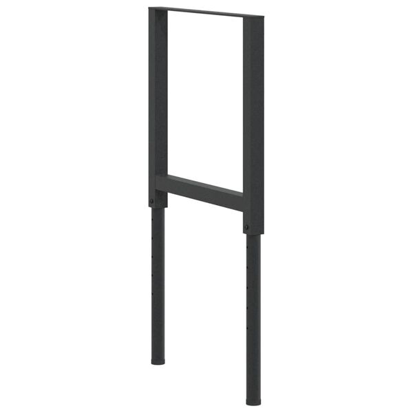 vidaXL Säädettävät työpöydän rungot 2kpl metalli 55x(69-95,5) cm musta