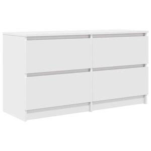 vidaXL TV-taso valkoinen 100x35x54 cm tekninen puu