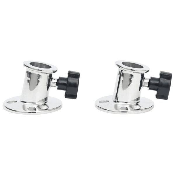 vidaXL Bimini-katteen py&ouml;re&auml; kiinnitin 26 mm putkeen 2 kpl ter&auml;s