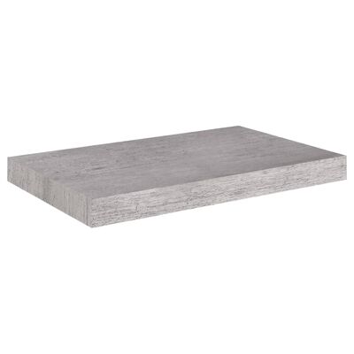 vidaXL Kelluva seinähylly betoninharmaa 50x23x3,8 cm MDF