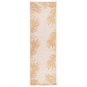 vidaXL Ulkomatto Flatweave 80x250 cm lehtikuvio