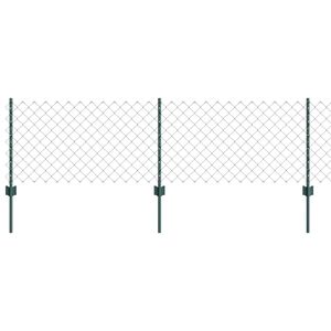 vidaXL Aita ja Tuki Vihre&auml; 0,6 x 25 m Ter&auml;st&auml; ja PVC:t&auml;