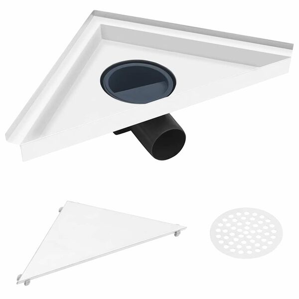 vidaXL Suihkukaivo 2-in-1 kannella 25x25 cm ruostumaton ter&auml;s