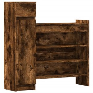 vidaXL Kenk&auml;kaappi savutammi 100,5x28x100 cm tekninen puu