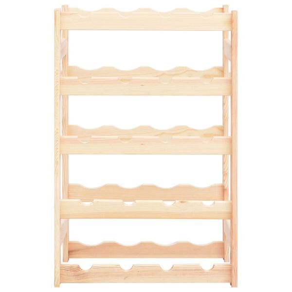 vidaXL Viinipulloteline 20 pullolle mänty