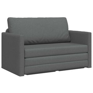 vidaXL 2-istuttava taitettava sohvas&auml;nky Tumma harmaa 124 x 71 x 78 cm
