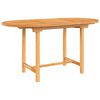 vidaXL Jatkettava puutarhap&ouml;yt&auml; 110-160x80x75 cm t&auml;ysi tiikki