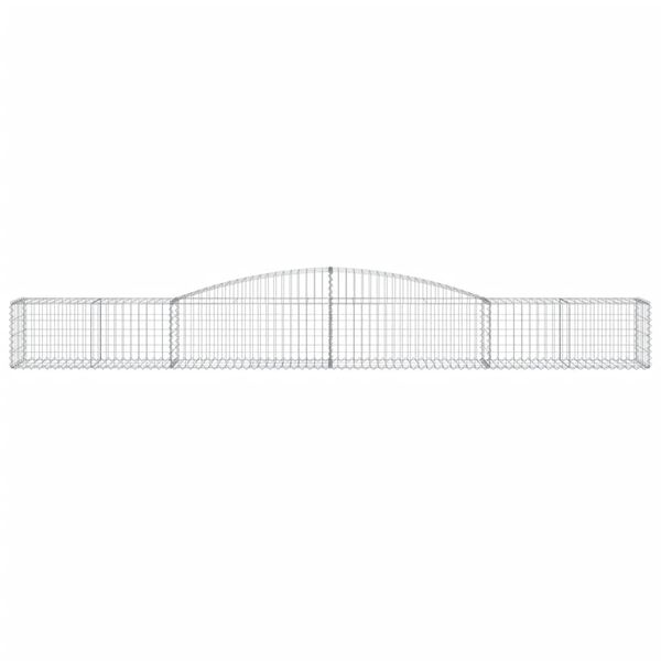 vidaXL Kaarevat kivikorit 3 kpl 400x50x40/60 cm galvanoitu rauta