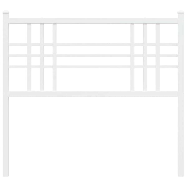 vidaXL Metallinen vaihtop&auml;&auml;ty valkoinen 100 cm