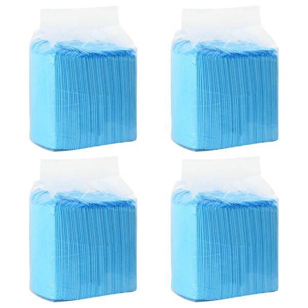 vidaXL Lemmikkikoulutuspadi 200 pcs Sininen ja valkoinen 120 x 80 cm