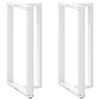 vidaXL Baarip&ouml;yd&auml;n jalat T-muotoiset 2 kpl valkoinen 60x35x(110-111) cm ter&auml;s