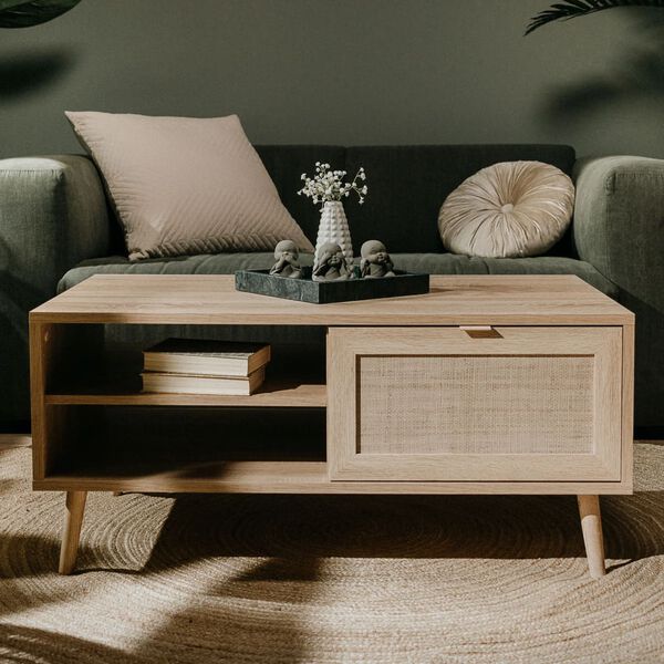 Finori Sohvap&ouml;yt&auml; Bali 55A Sonoma-tammi ja ruokokuvio