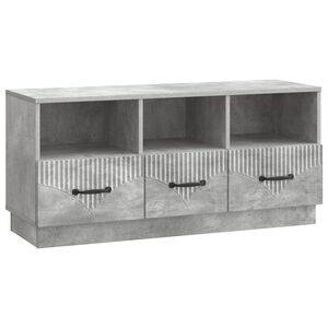 vidaXL TV-kaappi Betoninharmaa 102 x 34,5 x 47 cm Tekninen puu