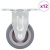 vidaXL 12 kpl kiinte&auml;t py&ouml;r&auml;t 50 mm