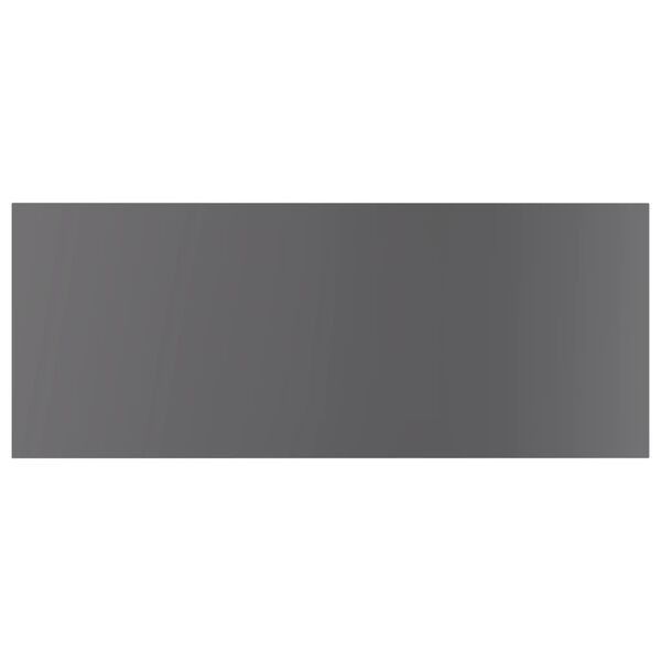 vidaXL Kirjahyllytasot 4kpl korkeakiilto harmaa 100x40x1,5cm lastulevy