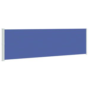 vidaXL Sis&auml;&auml;nvedett&auml;v&auml; terassin sivumarkiisi 180x600 cm sininen