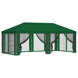 vidaXL Gazebo-peite sivuseinill&auml; 6 x 3 m Vihre&auml; Polyesteri 190