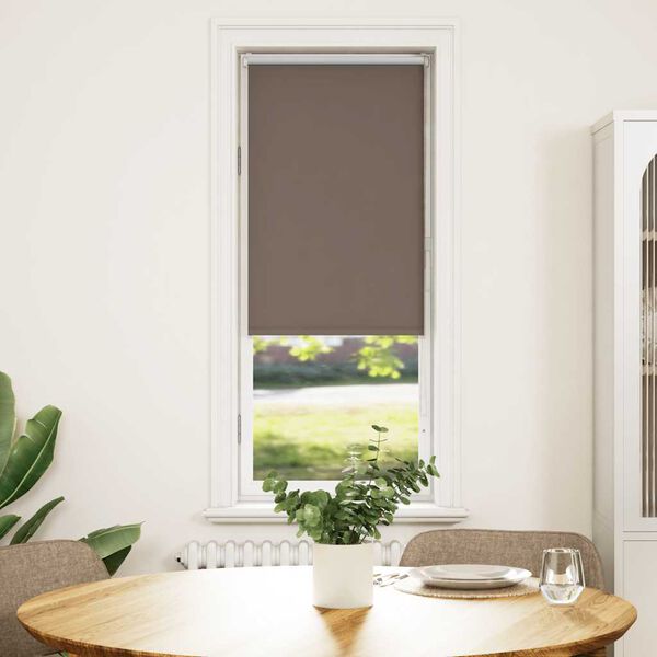 vidaXL Rullaverho Blackout kahvi 50x150 cm Kankaan leveys 45,7 cm
