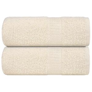 vidaXL Pesupyyhkeet SAMPAKKO 2 kpl kermanv&auml;rinen 30x30 cm 360 gsm