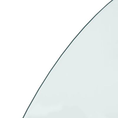 vidaXL Takan lasilevy puolipyöreä 1200x600 mm