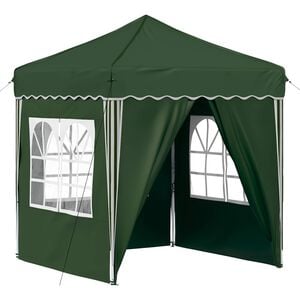 vidaXL Pop-up Juhlateltta 195 x 195 x 245 cm Vihre&auml; Oxford-kangas