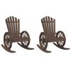 vidaXL Adirondack keinutuolit 2 kpl t&auml;ysi kuusi