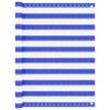 vidaXL Parvekkeen suoja sininen ja valkoinen 120x600 cm HDPE