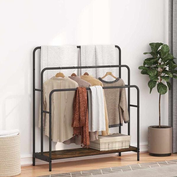 vidaXL Vaaterippsin Savup&auml;hkin&auml; 90 x 30 x 100,5 cm Tekninen puu