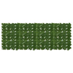 vidaXL Parvekkeensuoja lehdill&auml; Vihre&auml; 200 x 75 cm