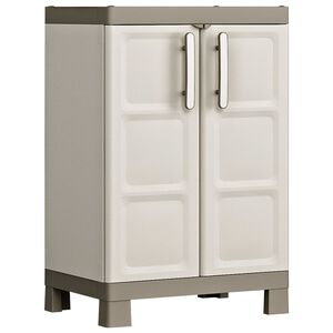 Keter Matala varastokaappi hyllyill&auml; Excellence beige ja taupe 97 cm
