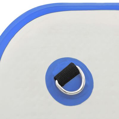 vidaXL Täytettävä kelluva lautta sinivalkoinen 300x150x15 cm