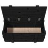 vidaXL S&auml;ilytyslaatikko musta 91x40,5x42 cm t&auml;ysi m&auml;nty