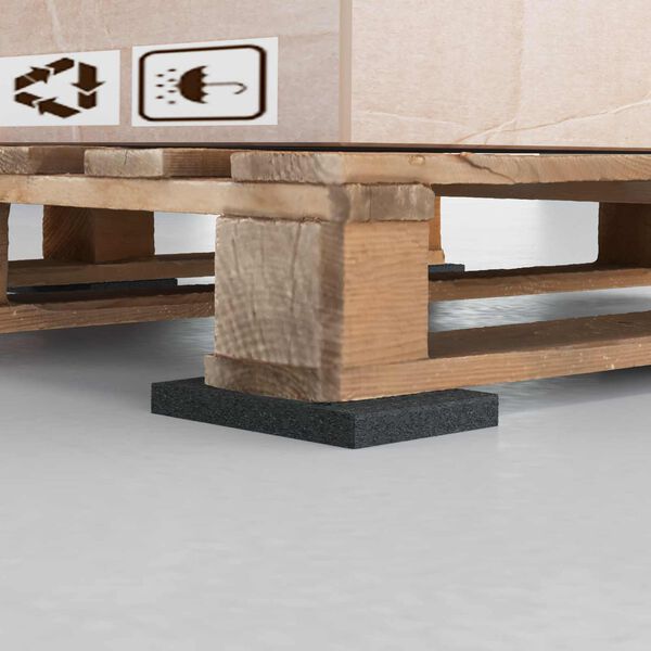 vidaXL Kumimatto Musta Kumi