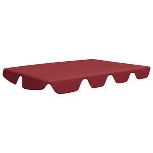 vidaXL Vaihtokatos puutarhakeinuun viininpunainen 150/130x105/70 cm